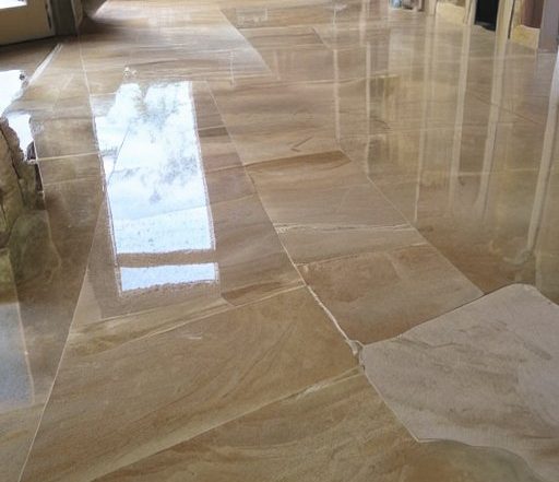 sealing sandstone floor
